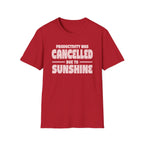 Productivity was Cancelled due to Sunshine Tee