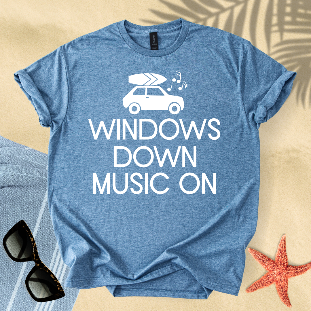 Windows down music on T-Shirt