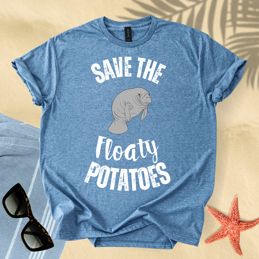 Save the floaty potatoes T-shirt