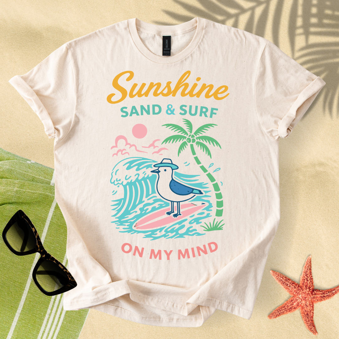 Sunshine, sand & surf T-Shirt
