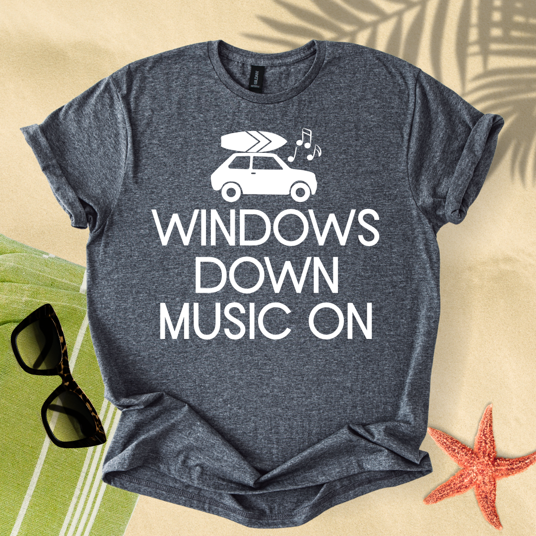 Windows down music on T-Shirt