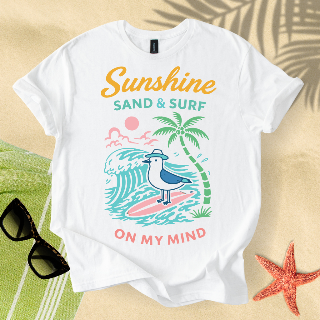 Sunshine, sand & surf T-Shirt