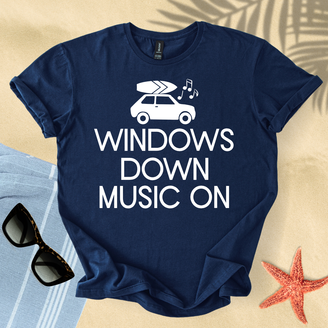 Windows down music on T-Shirt