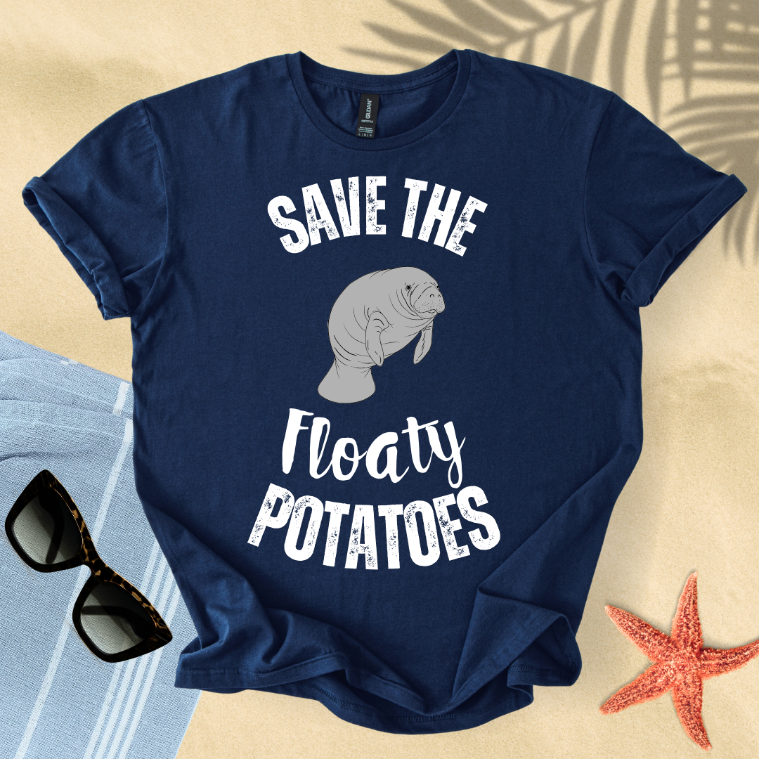Save the floaty potatoes T-shirt