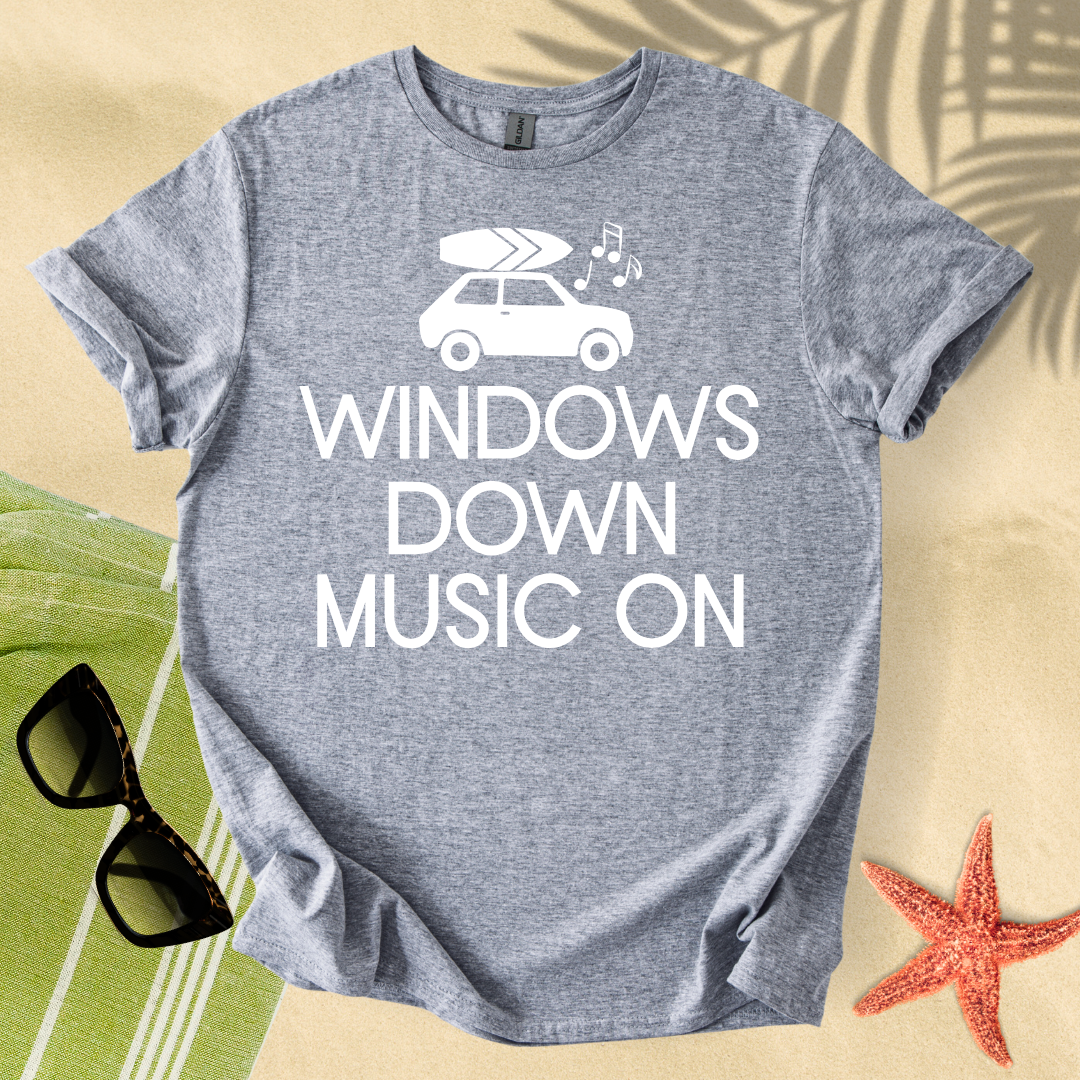 Windows down music on T-Shirt