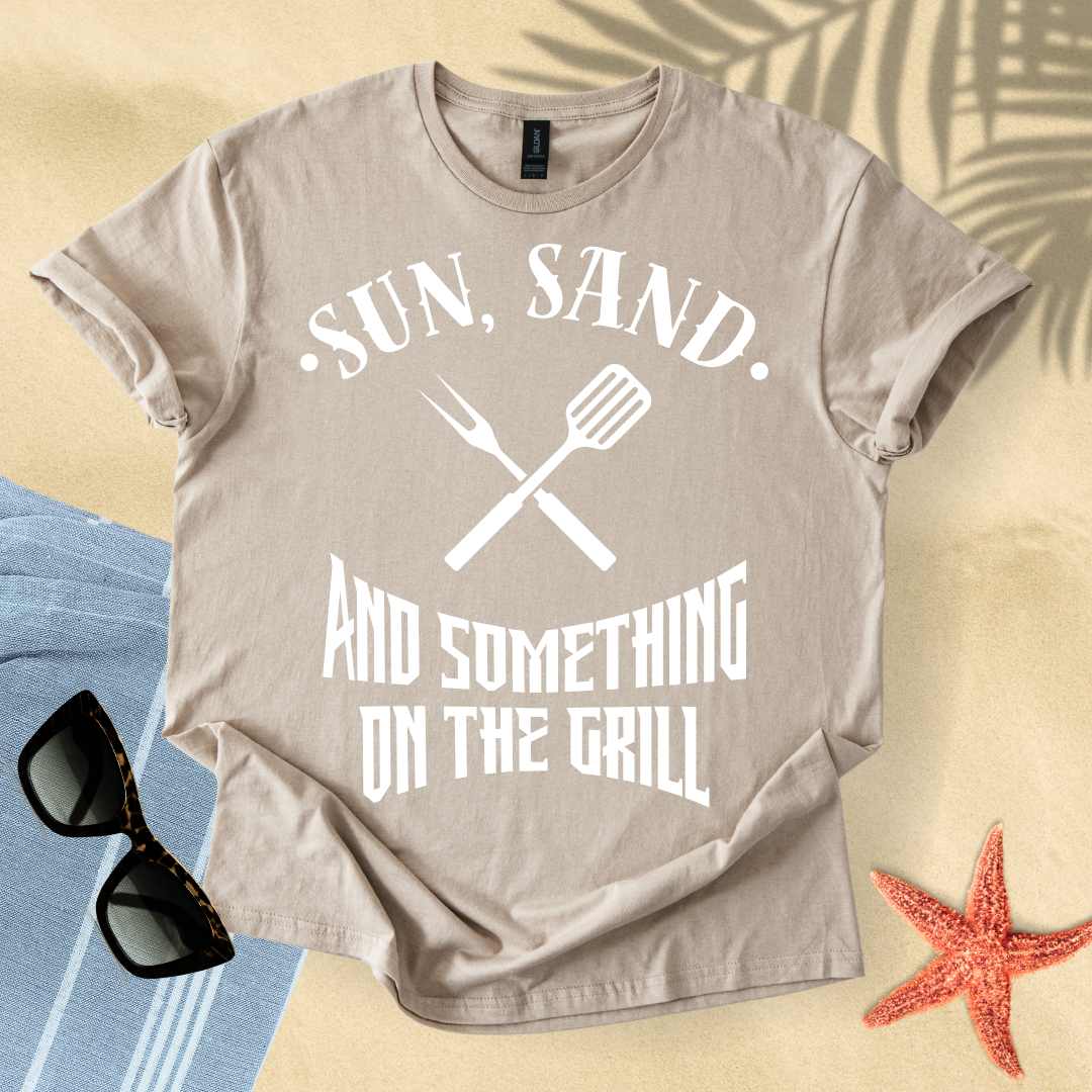 Sun, sand and something on the grill T-Shirt