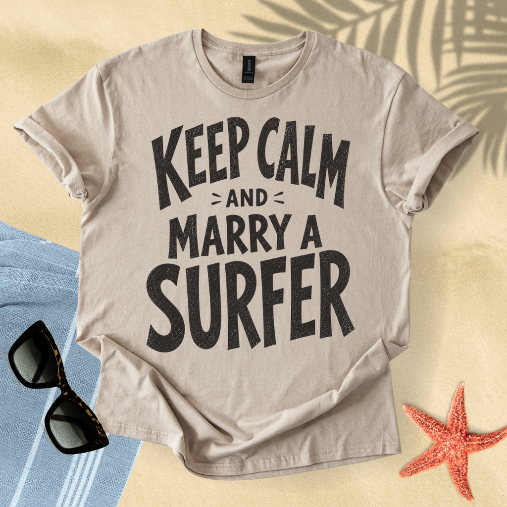 Keep calm and marry a surfer T-Shirt