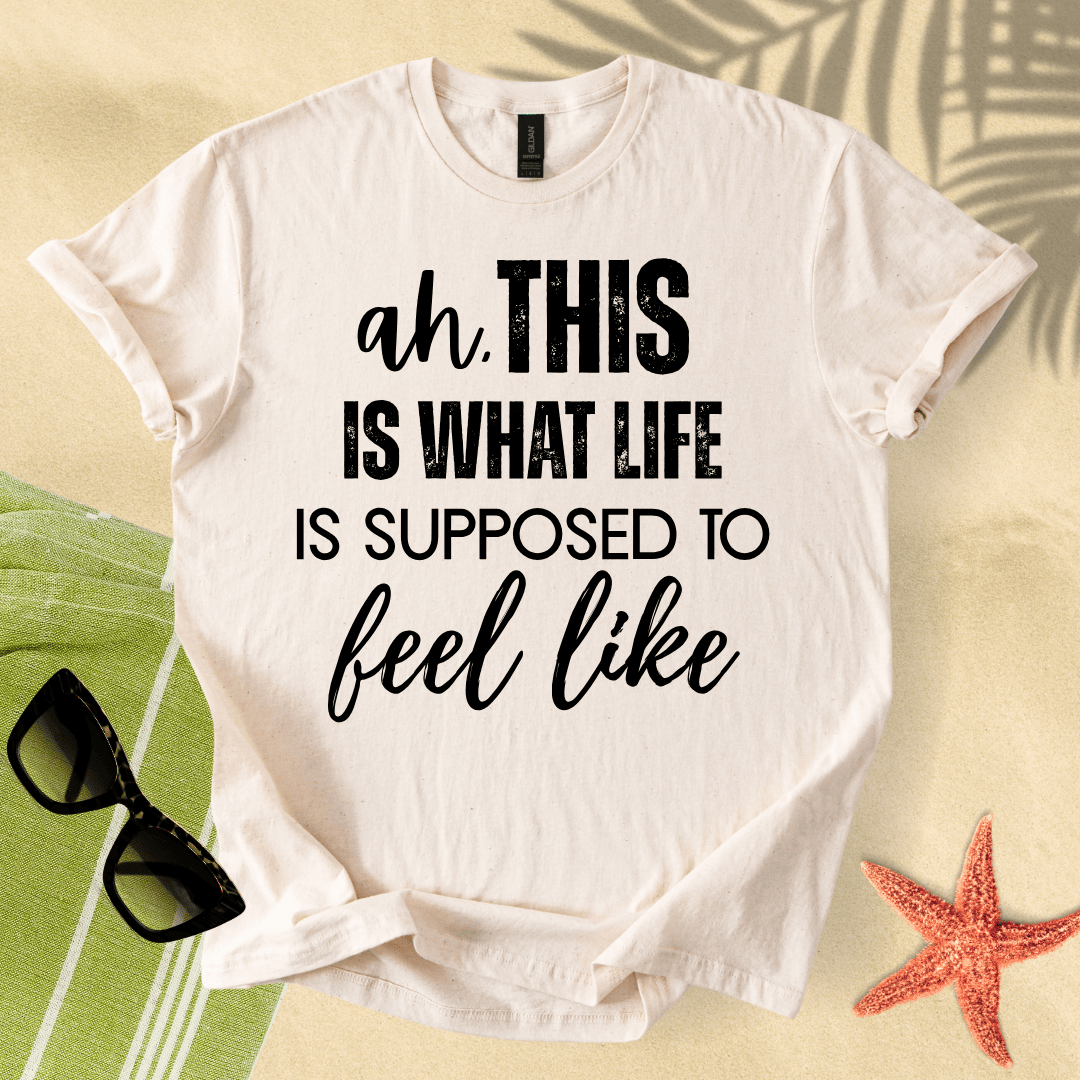 Ah, this is what life is supposed to feel like T-shirt