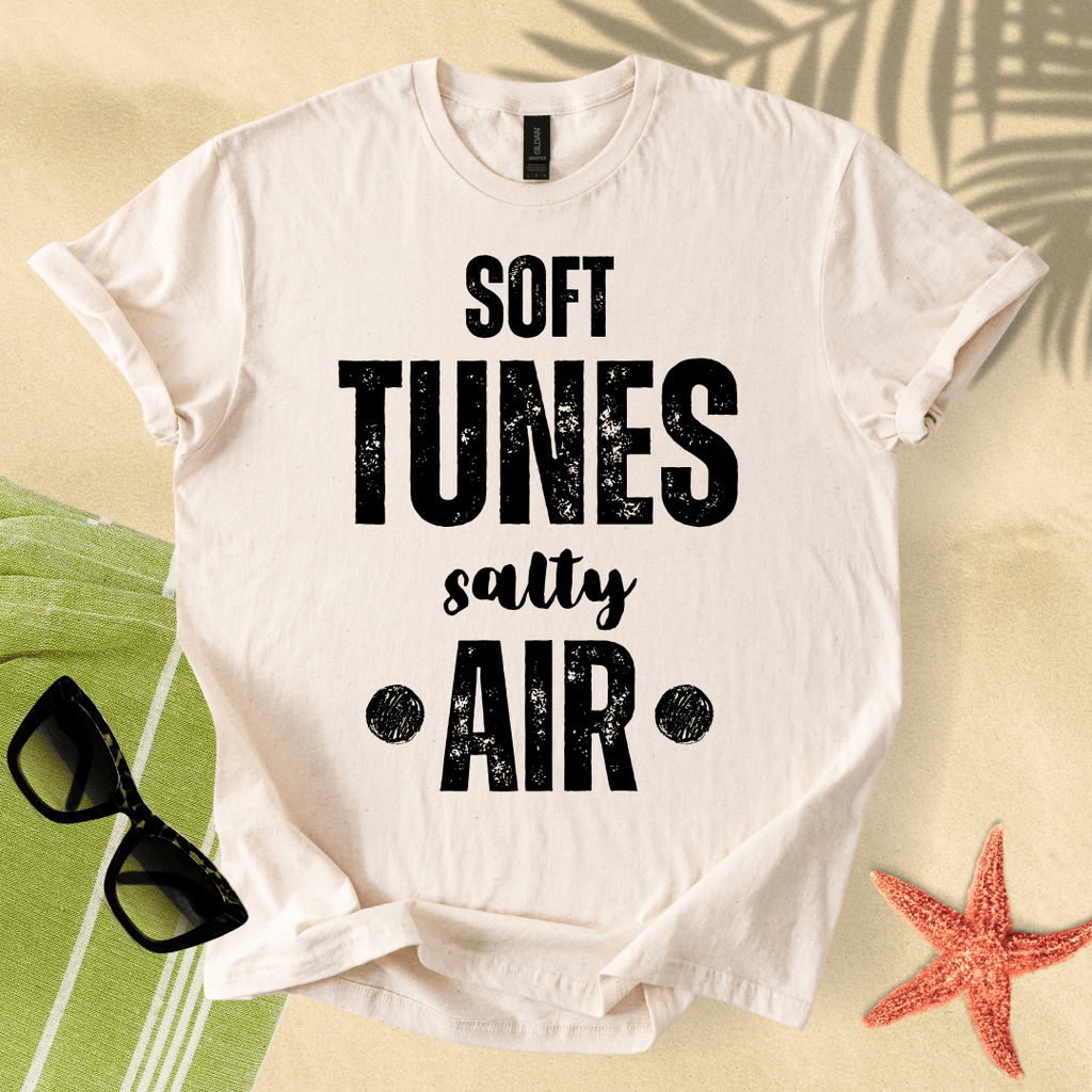 Soft tunes, salty air T-shirt