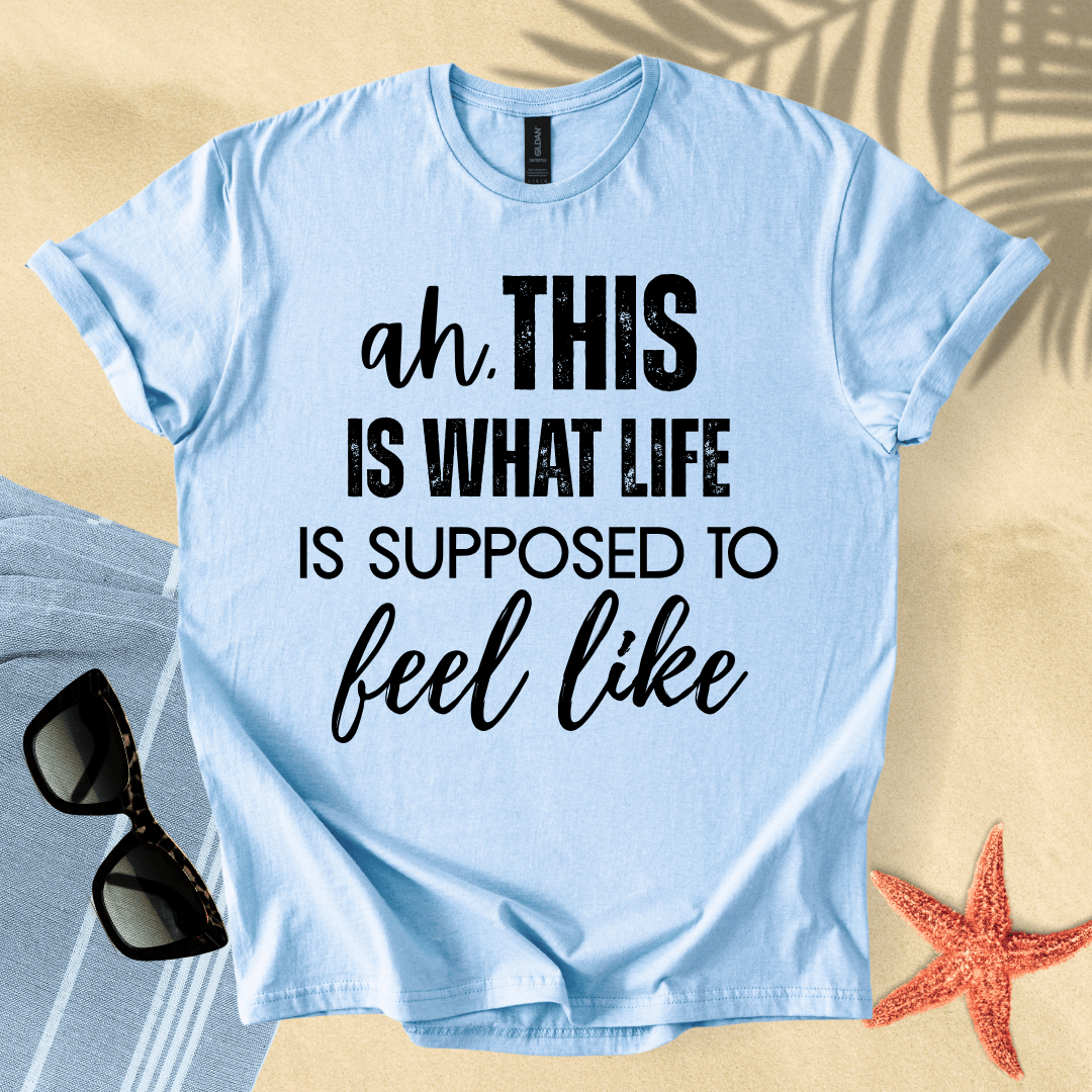 Ah, this is what life is supposed to feel like T-shirt