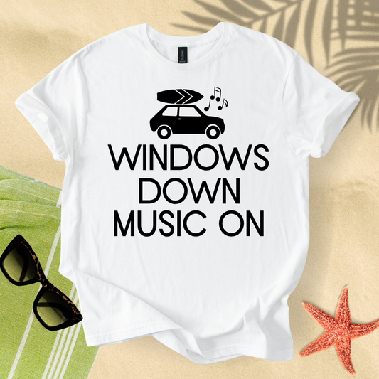 Windows down music on T-Shirt